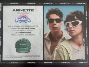 Comprando una Arnette entra en el sorteo de dos entradas